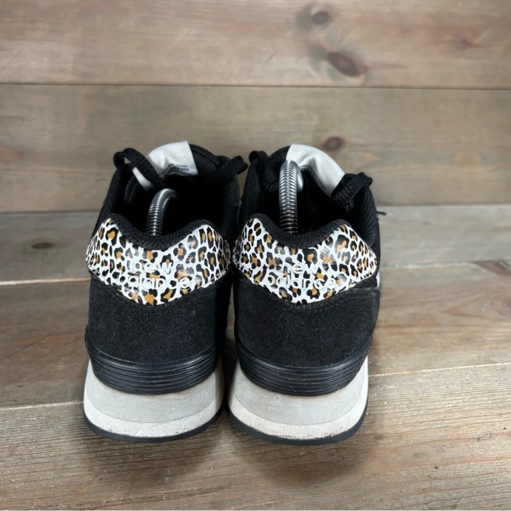 New balance 515 womens size 10 shoes black leopard print running sneakers - Picture 3 of 3
